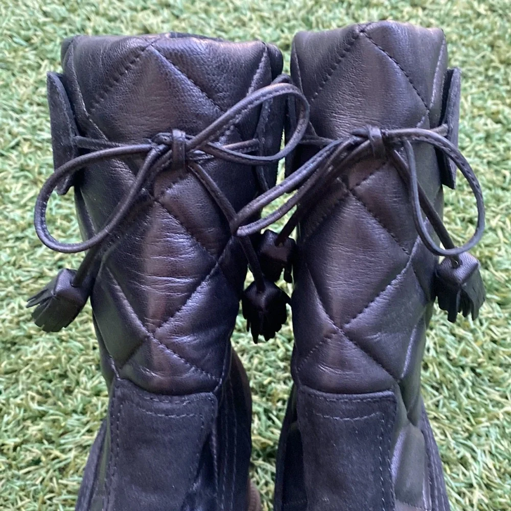 Aquatalia “Caliana” Water Resistant Suede Leather Boots